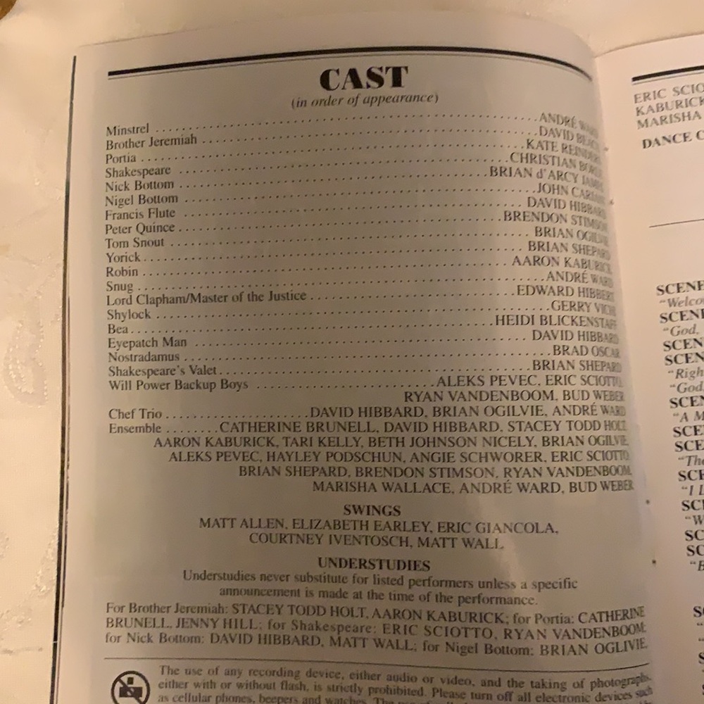 Something Rotten Playbill - Picture 5 of 5